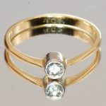 18ct Gold Old European Cut Diamond Ring UK Size M1/2 Pre Owned