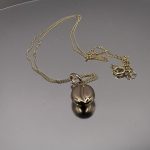 9ct Gold 18 Inch Light Chain with Coffee Bean Pendant Pre Owned