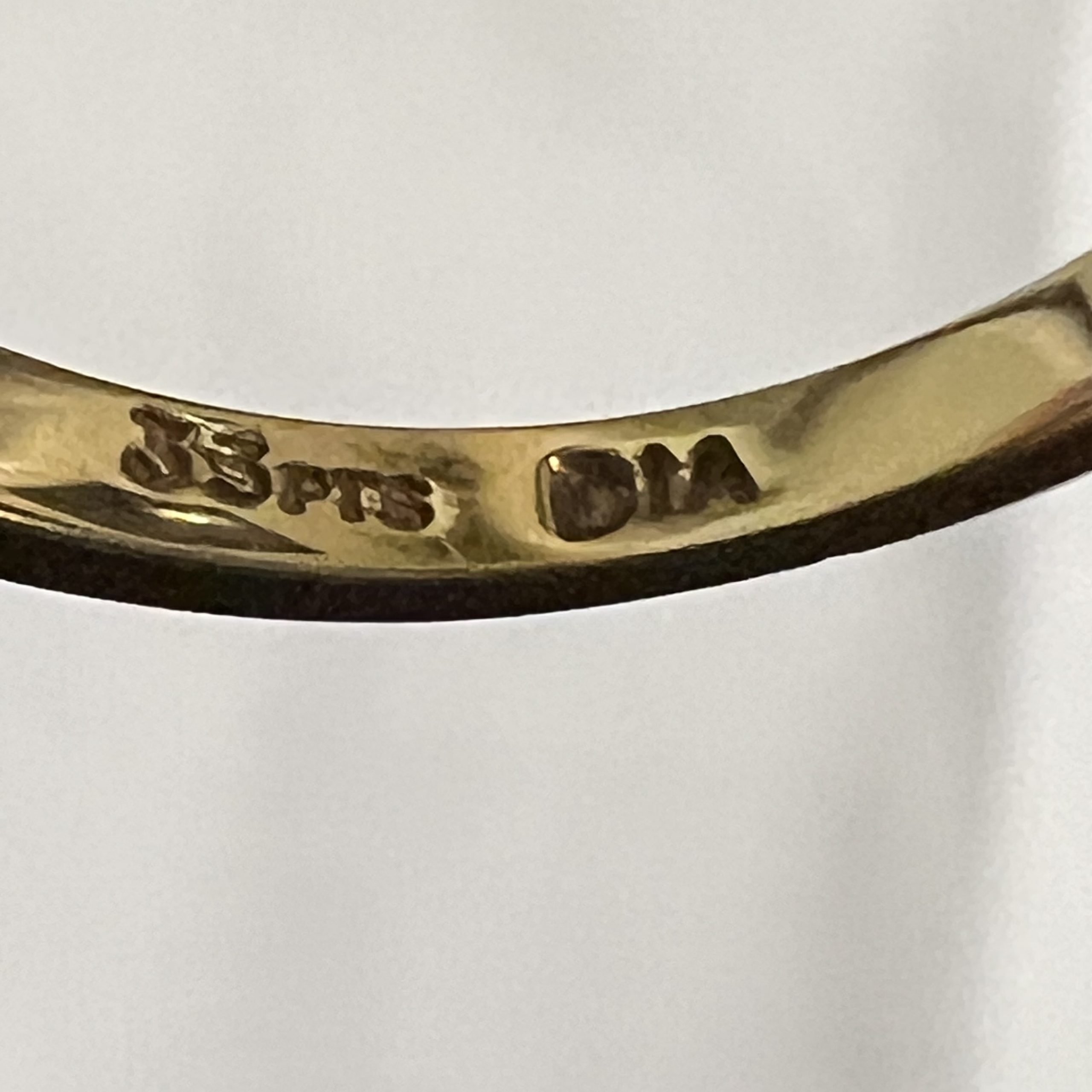 18ct Gold Diamond Half Eternity Ring UK Size L1/2 Pre Owned - Image 5