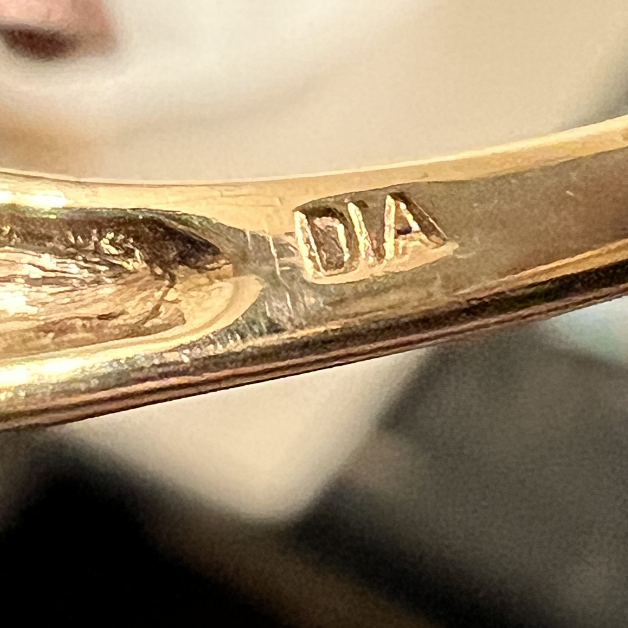 9ct Gold Pink Ruby & Diamond Ring UK Size M1/2 Pre Owned - Image 5