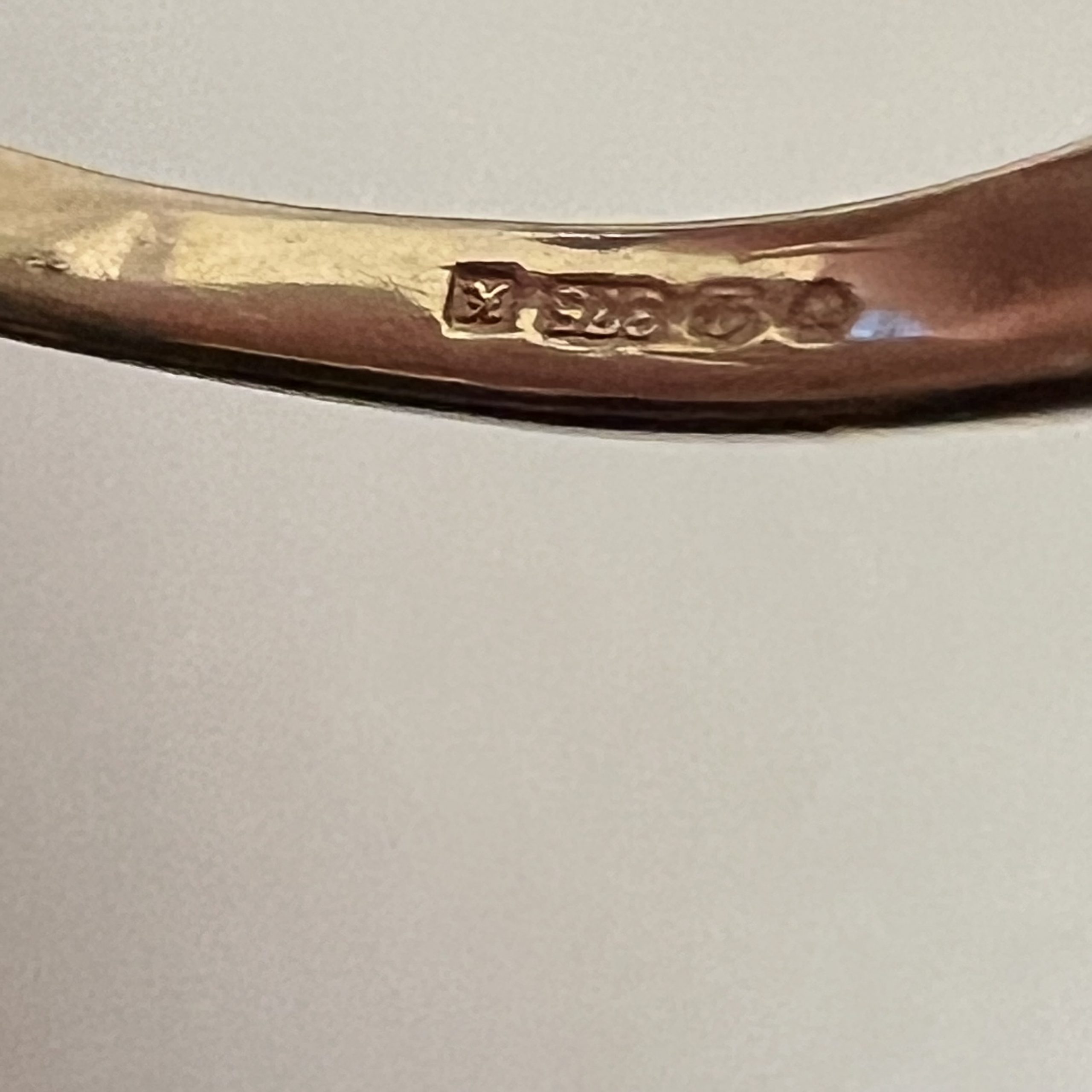 9ct Gold Pink Ruby & Diamond Ring UK Size M1/2 Pre Owned - Image 6