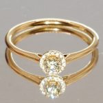 18ct Gold Old European Cut Diamond Ring UK Size N1/2 Pre Owned
