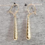 9ct Yellow Gold Dangle/Drop Earrings Pierced Ears Pre Owned