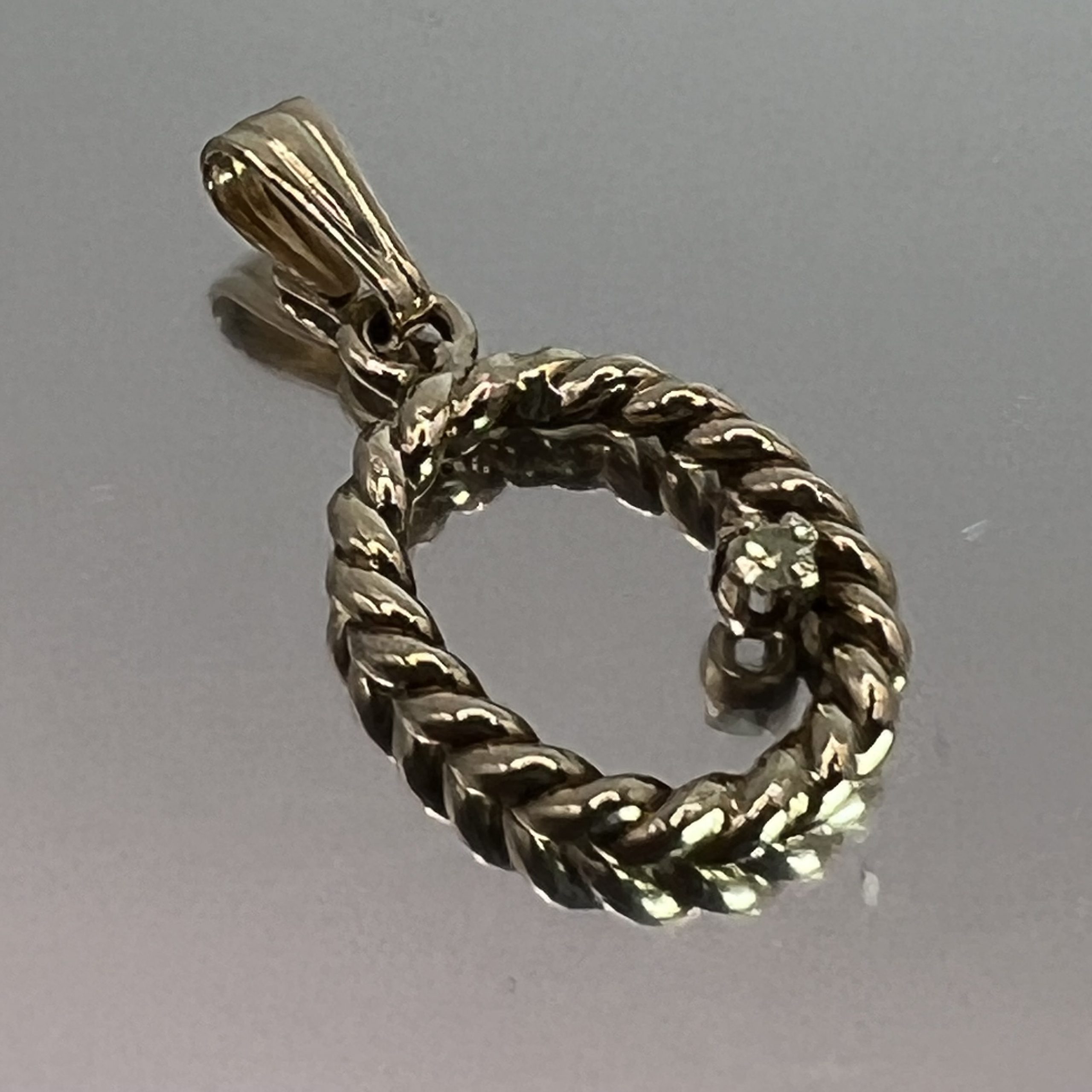 9ct Yellow Gold 18 Inch Light Chain Pendant Hallmark Pre Owned - Image 6