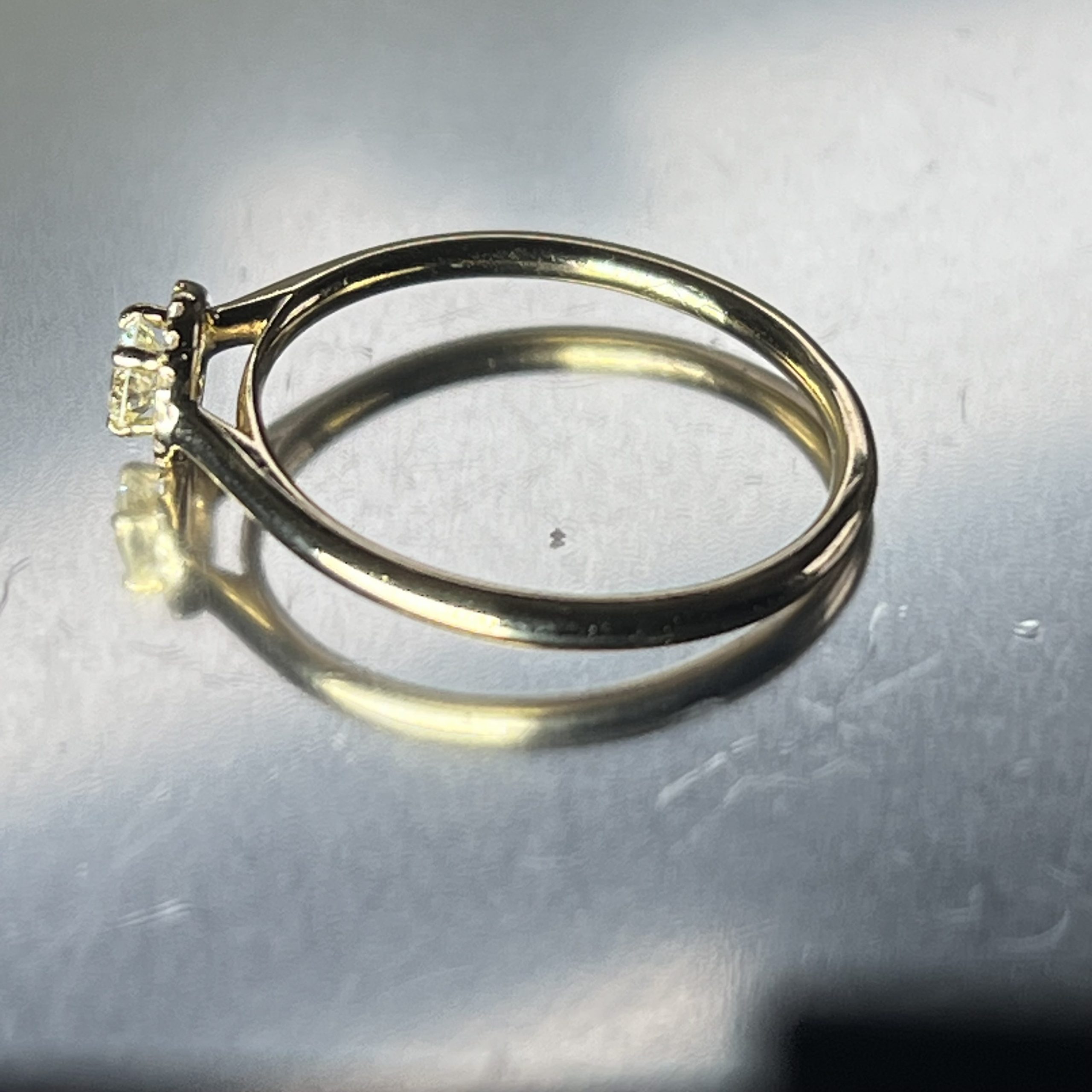 18ct Gold Old European Cut Diamond Ring UK Size N1/2 Pre Owned - Image 4