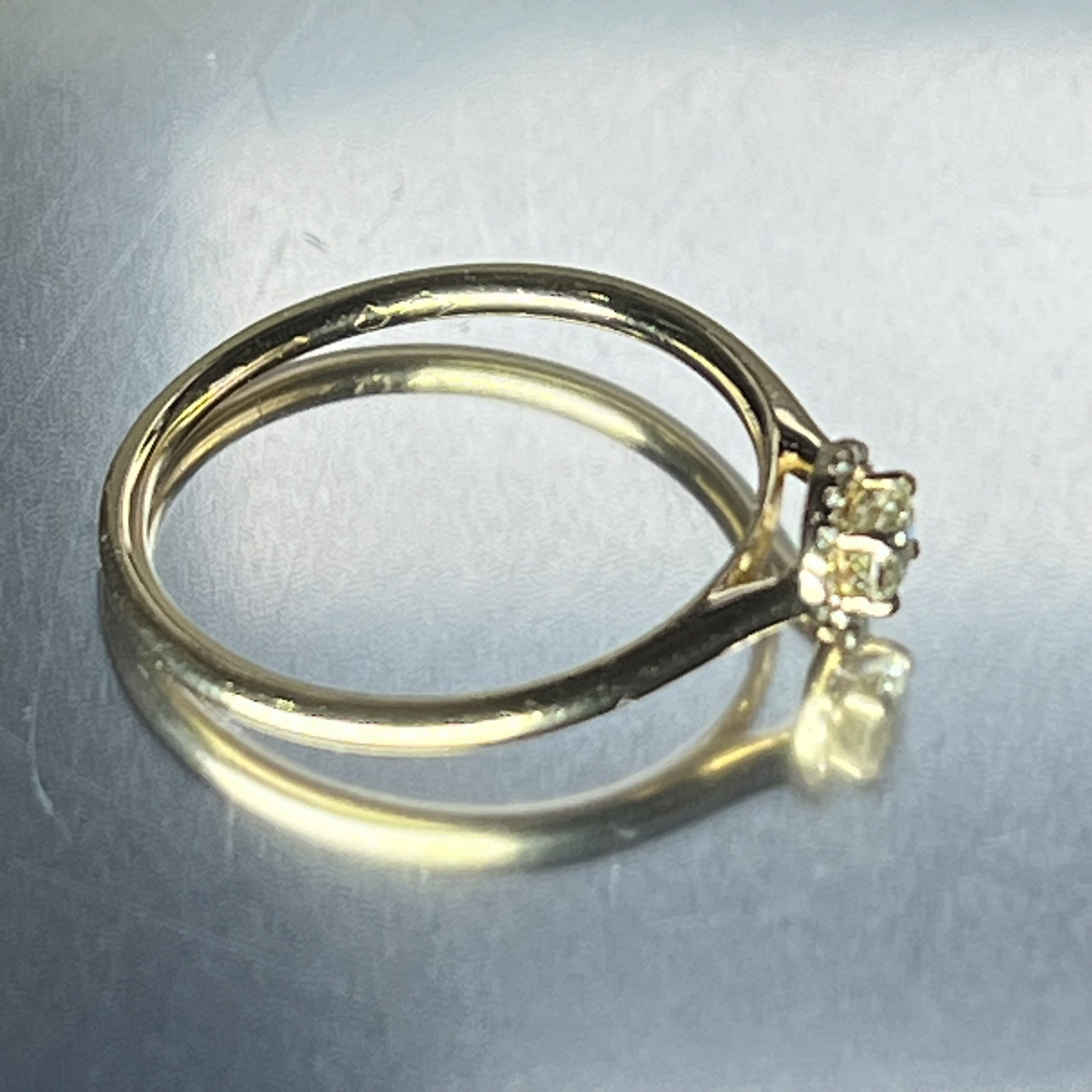 18ct Gold Old European Cut Diamond Ring UK Size N1/2 Pre Owned - Image 2
