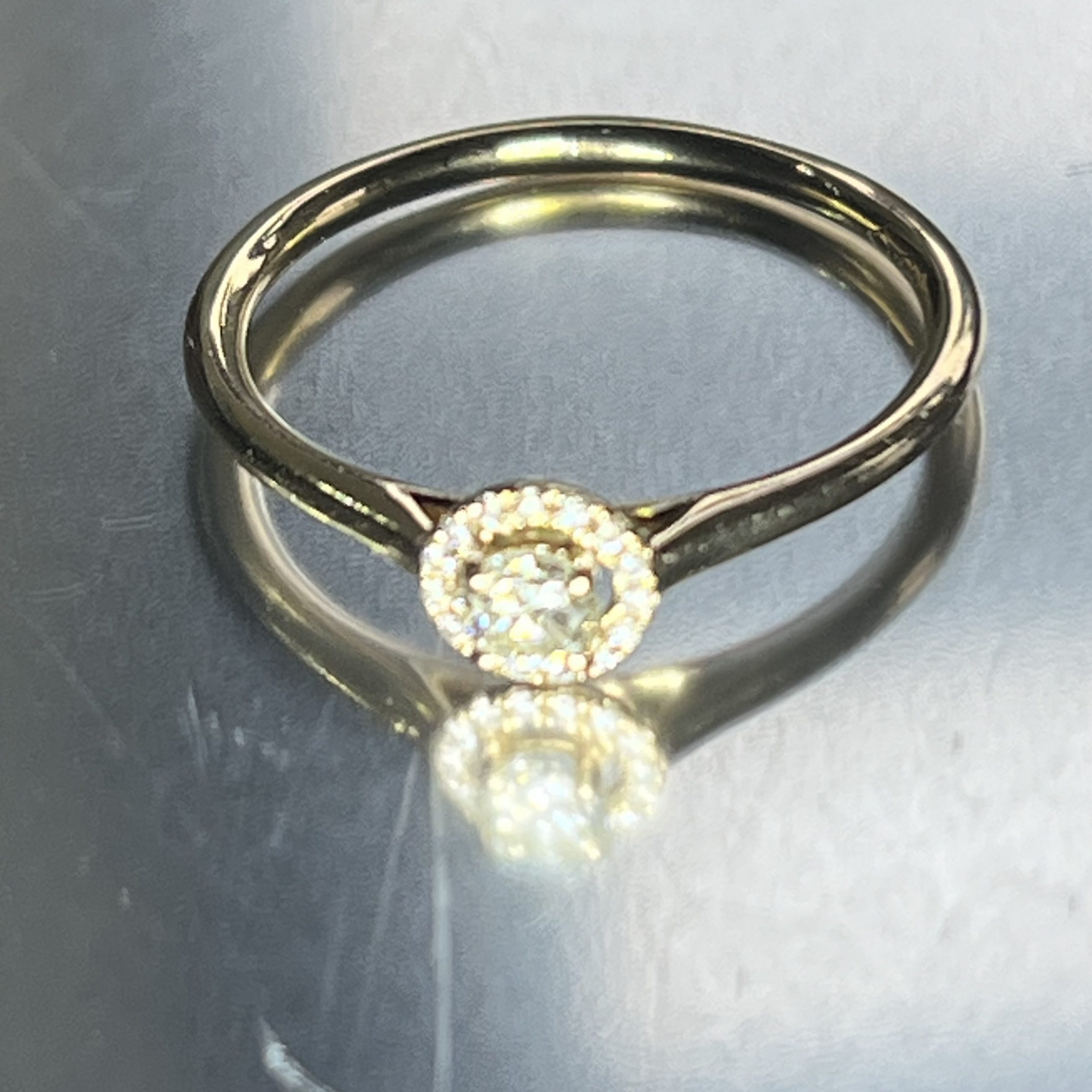 18ct Gold Old European Cut Diamond Ring UK Size N1/2 Pre Owned