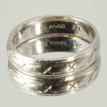 950 Hallmark Palladium Wedding Band Ring UK Size U Pre Owned