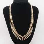 9ct Yellow Gold 16 Inch Fringe Necklace Hallmark Pre Owned